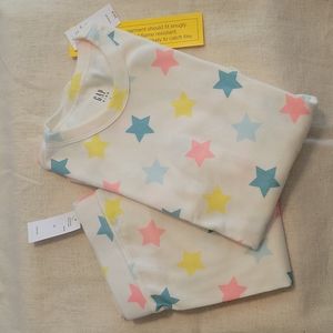 NWT Gap Long Sleeve Star Pajamas Size 12